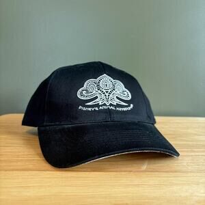 Walt Disney Animal Kingdom Black Henna Strapback Hat